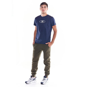 Camiseta de hombre Earth Tones logo central estampado