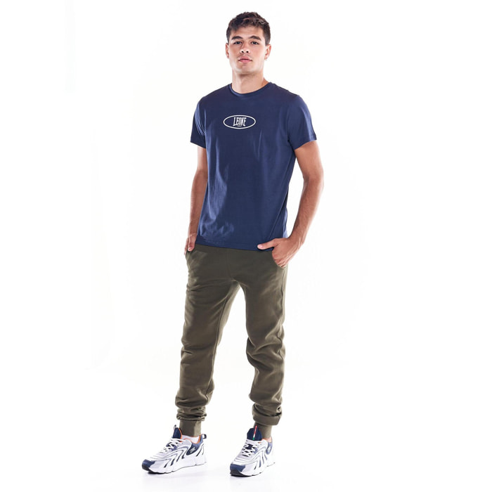 Camiseta de hombre Earth Tones logo central estampado