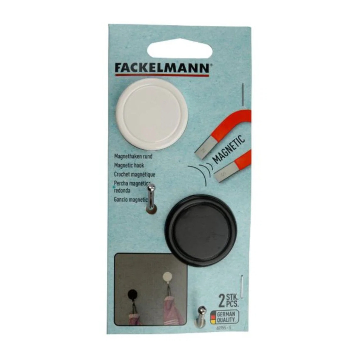 Lot de 4 crochets inox pour ustensiles de cuisine Fackelmann Tecno