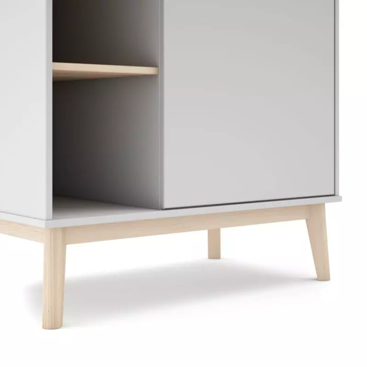 Armario juvenil Misty Breeze Blanco - Oak Soft