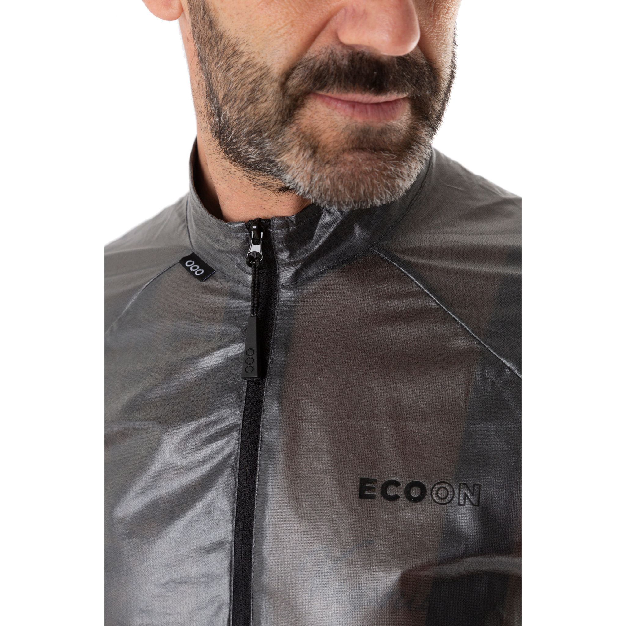 Chubasquero para hombre ECOON Saint Gervais - negro