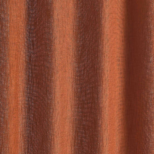Rideau tamisant  -  - Effet tissé - Terracotta