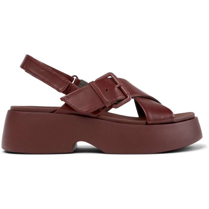 Sandalias - CAMPER Tasha - Burdeos - Cuero liso