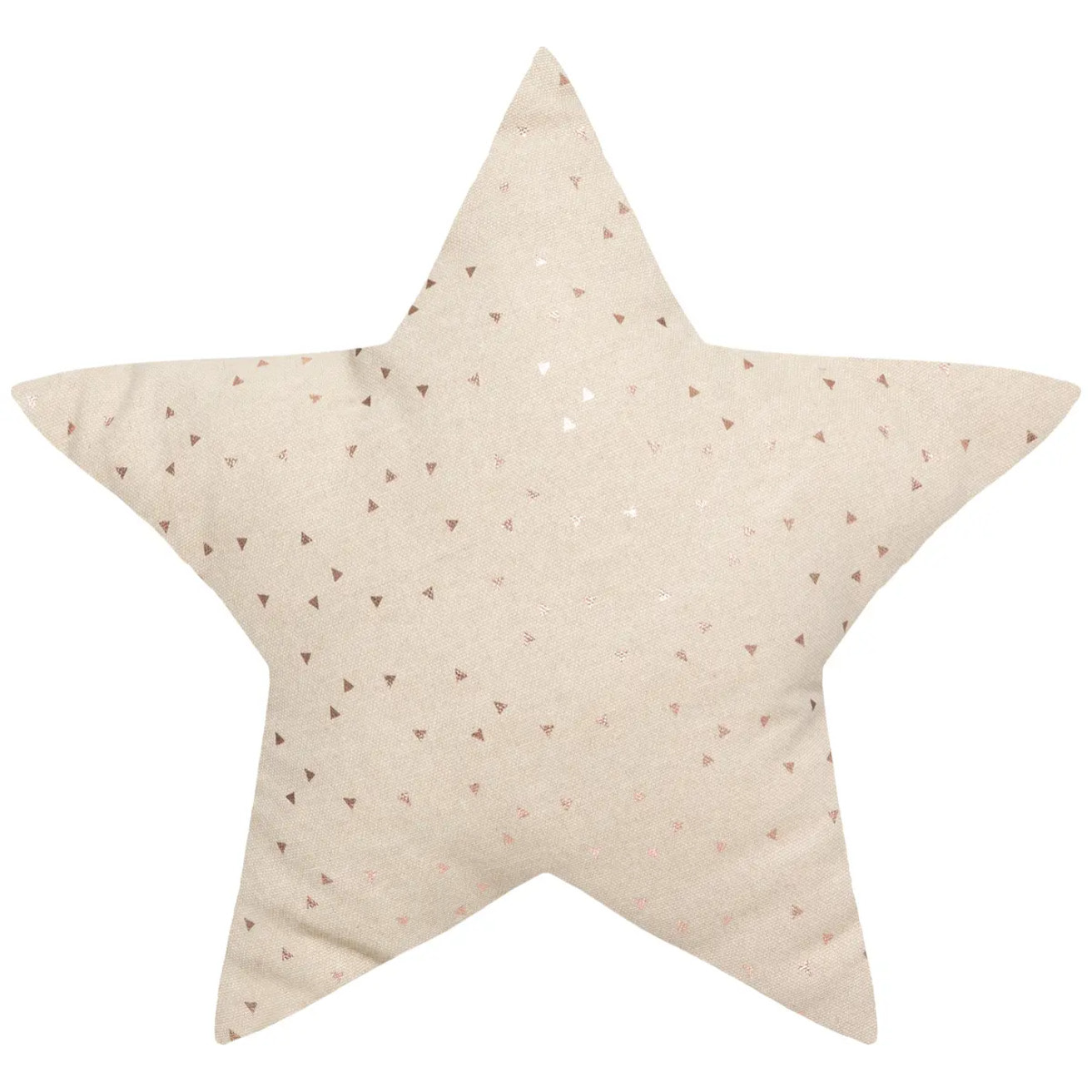 Coussin enfant "Berlingot" étoile beige 40x40cm