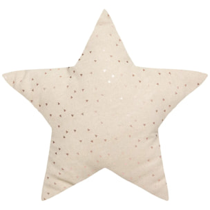 Coussin enfant "Berlingot" étoile beige 40x40cm