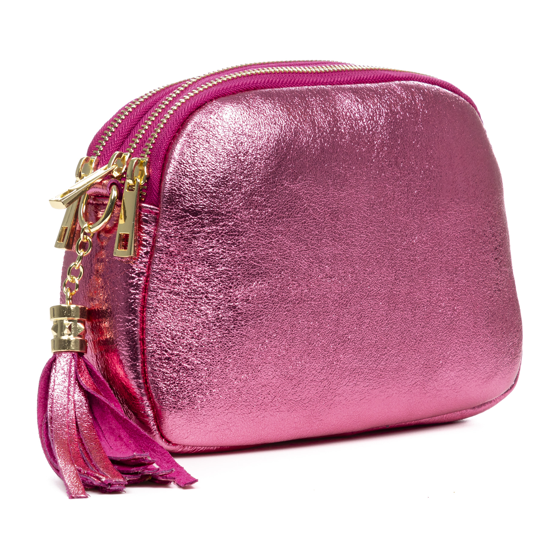 Aliminusa bolso bandolera Mujer. Piel auténtica Gamuza Lacada.