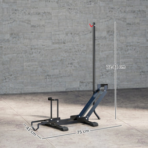 Râtelier vélo - support vélo au sol hauteur réglable pliable - compatible 20-29 pouces - acier noir