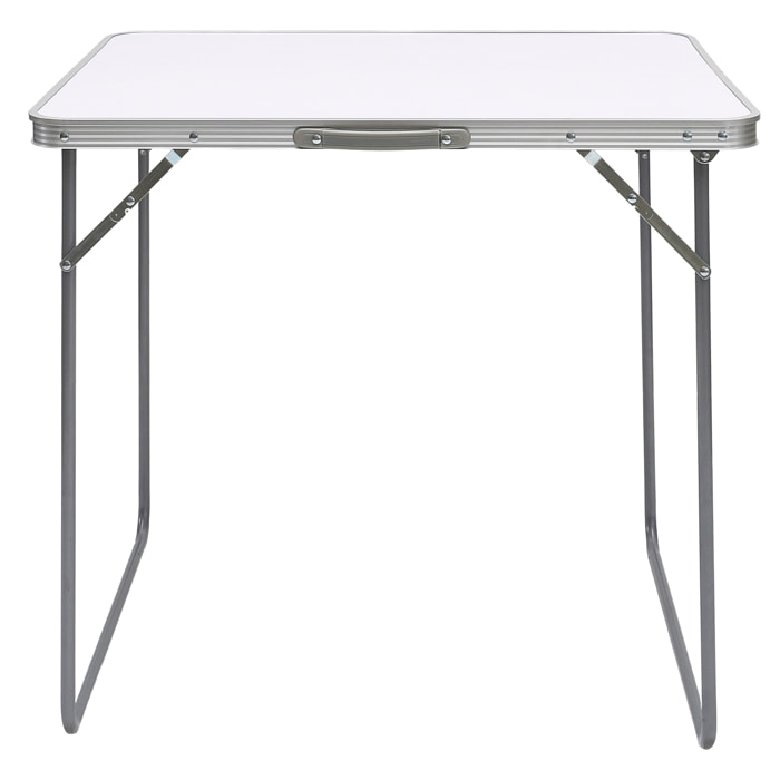 Table De Camping Pliable Blanc 80x60cm
