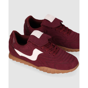 Deportivos de Tejido - Vino - Tacón: Bajo