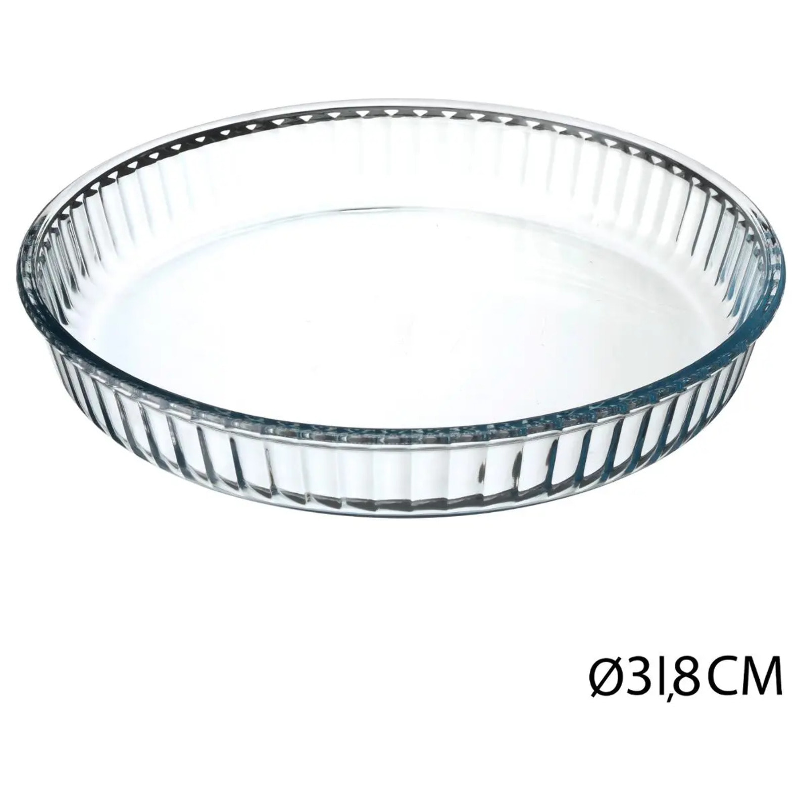 Plat rond en verre D32