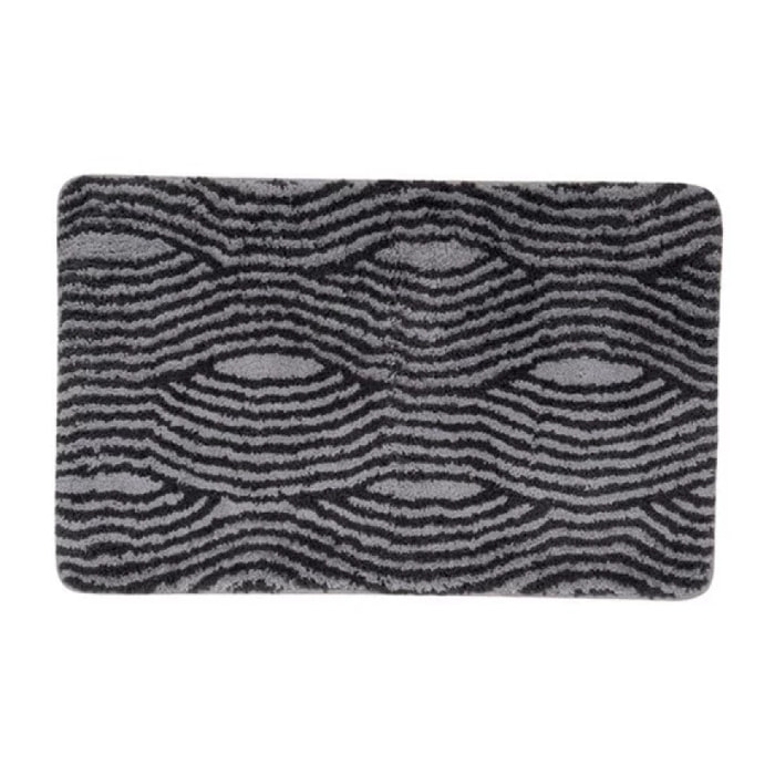 Tapis de bain Microfibre 50x80cm Wave Gris MSV