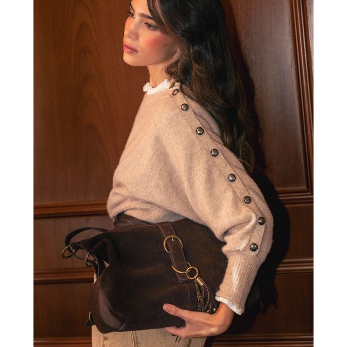 Bolso hobo de piel grande