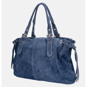 Borsa a mano da donna Made in Italy - Modello Celeste Plus - 100% pelle - 20.0 x 28.5 x 41.0 cm