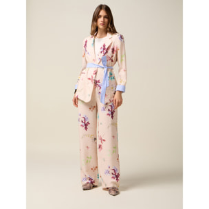 Oltre - T-shirt con bottoni decorativi - Bianco