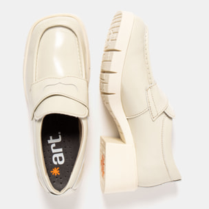 Zapatos 1283 NAPPA SHINNY CREAM / VARSOVIA color Cream