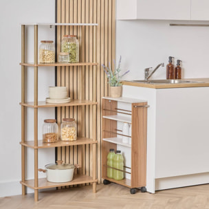 Etagère 5 niveaux Come bois et effet marbre