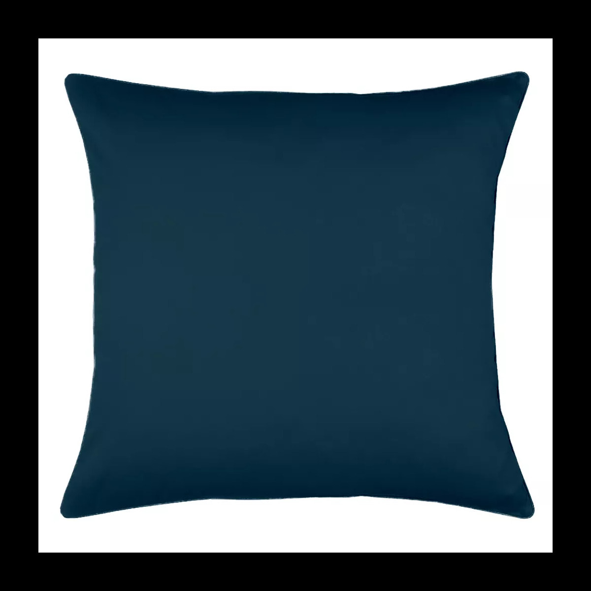 Taie d'oreiller satin de coton uni vert Ava uni crepuscule