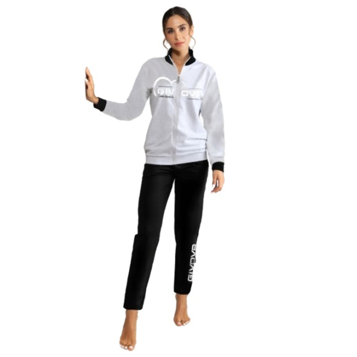 Set Homewear Donna GIVOVA Felpato Full Zip