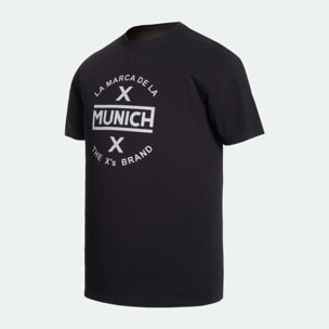 Camiseta MUNICH de algodón negra