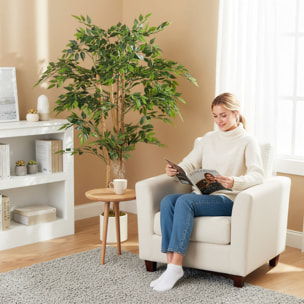 Arbre artificiel plante artificiel banyan H.1,5 m vrais troncs 1116 feuilles grand réalisme