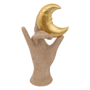 Main déco Samina H.21cm résine assorti