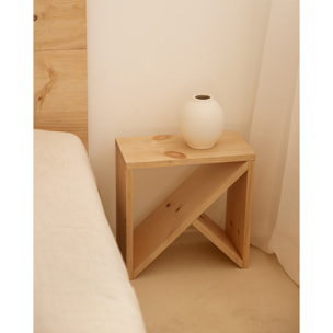 Table basse en bois massif ton chêne moyen en différentes tailles