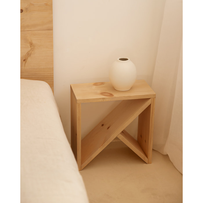 Table basse en bois massif ton chêne moyen en différentes tailles