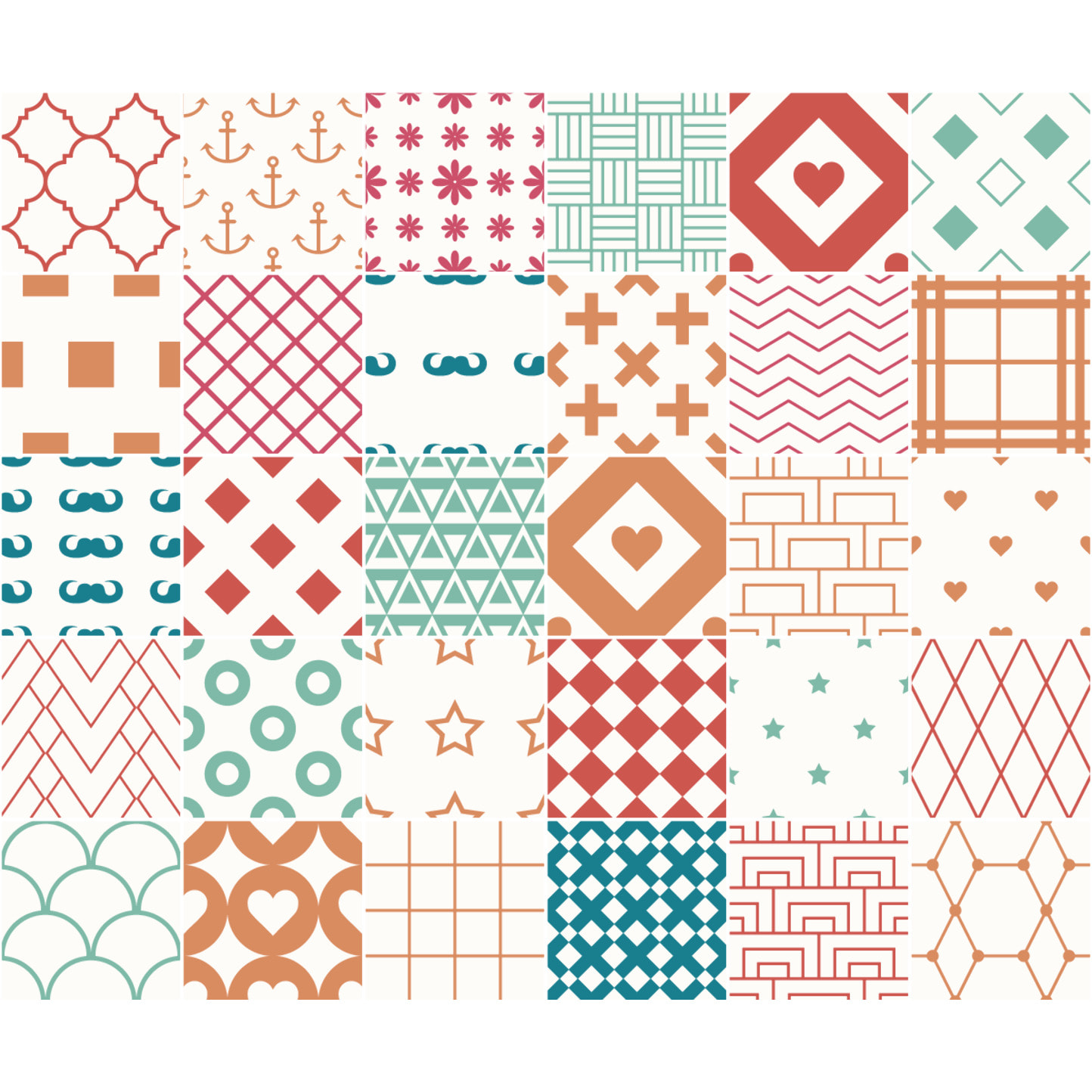 Stickers muraux - Sticker Mural Carrelage adhésif Cuisine Salle de Bain - 30 STICKERS CARREAUX DE CIMENT SCANDINAVE SEMENTTI LAATAT