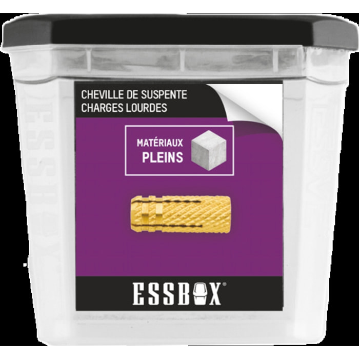 Cheville ESSBOX SCELL-IT laiton - ØM8 mm - Boite de 50 - EX-91151608