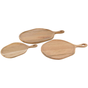 J-Line planche à découper Rond - bois - naturel - large