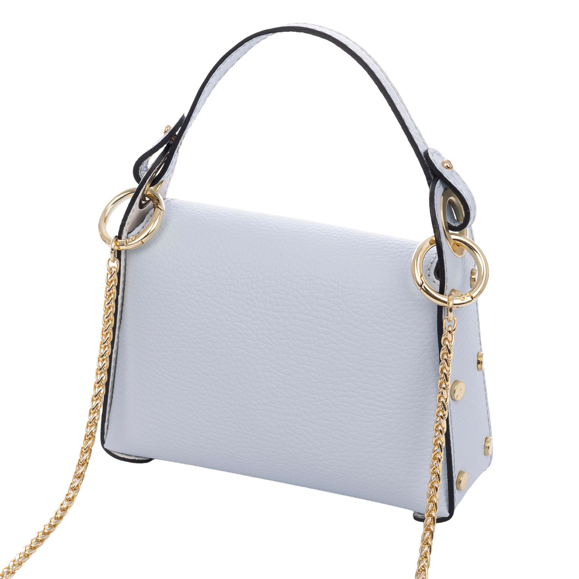 Aquileia bolso de mano mujer. Piel auténtica acabado Dollaro.