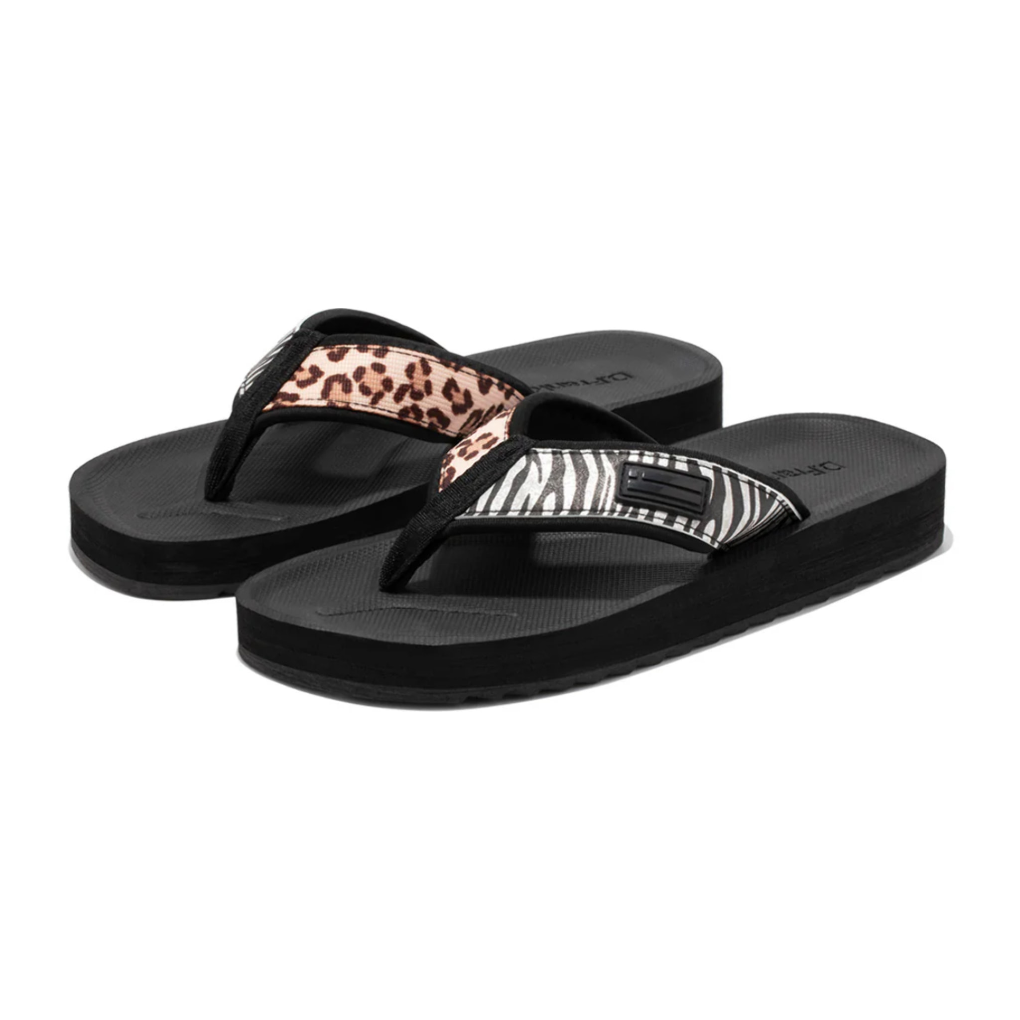 Chanclas Forest Neo Mujer Estampado Animal Color Negro