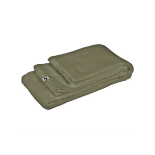 Nappe 150 x 250 cm double gaze de coton gaufrée - 9 coloris - GAIA