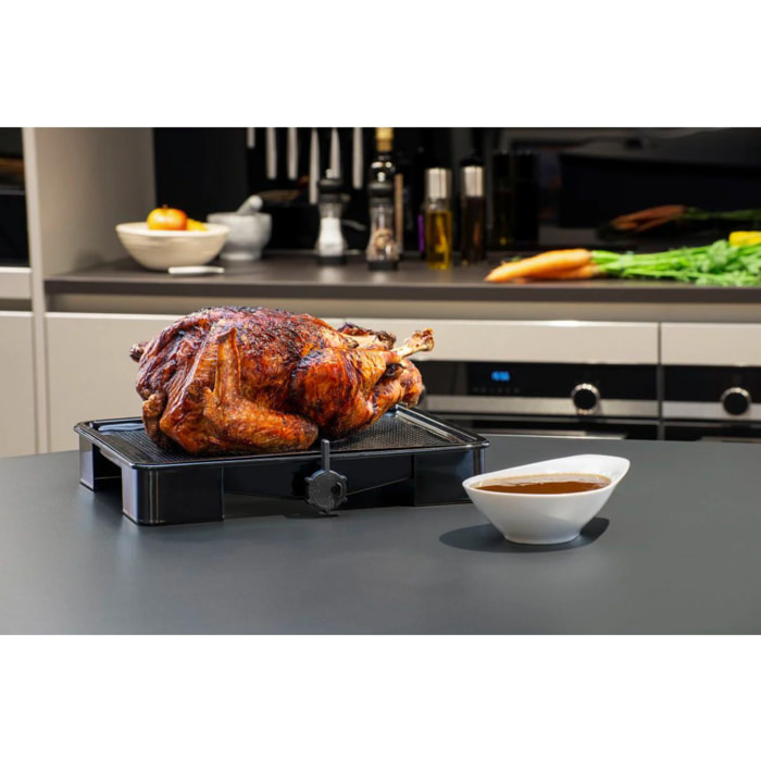 Plat de cuisson four pour rôti avec bac de récupération du jus de 3 litres 39 x 33 cm Zenker Special Cooking