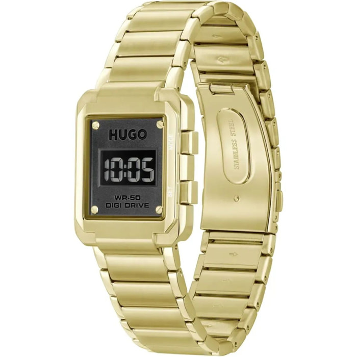 Reloj Hugo 1530359 Unisex Digital Cuarzo con Correa de Acero inoxidable