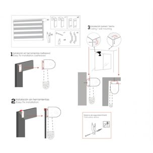 Store enrouleur Polyester Translucide 107x180