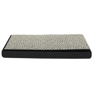 Coffre Banc Pliable Tresse Noir