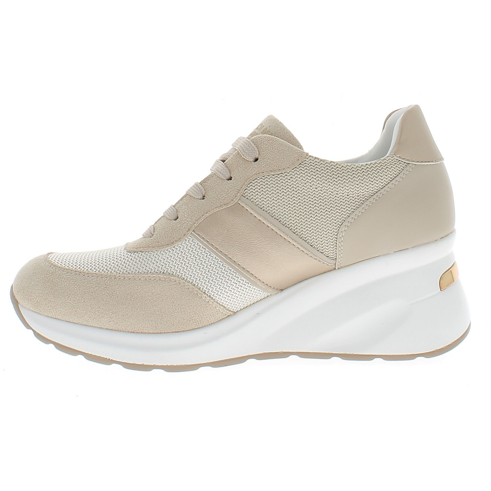 Armata di Mare Scarpe Donna Sneakers Casual con Soletta in Memory Foam AMD S61H15 Lt Beige Gold