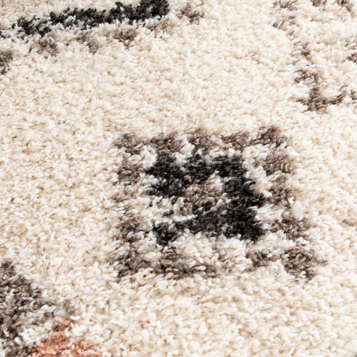 Tapis shaggy tissé motif berbère VUDO