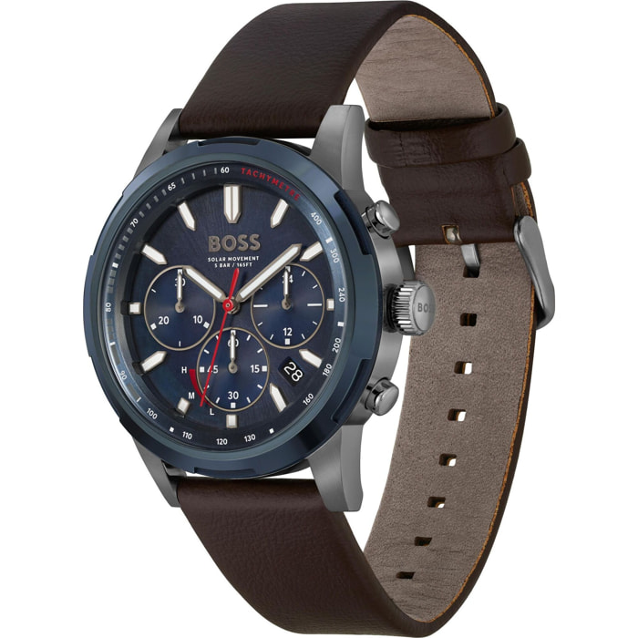 Reloj Boss 1514030 Hombre Analogico Cuarzo con Correa de Cuero