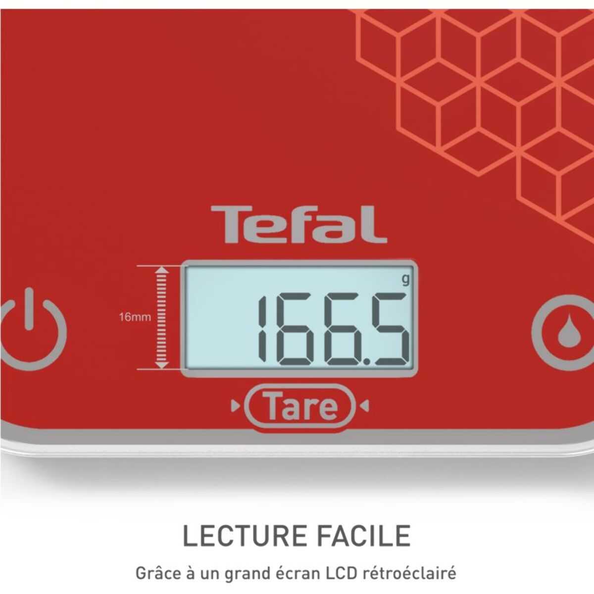 Balance de cuisine TEFAL Optiss Scratch-Resistant BC50D7V0