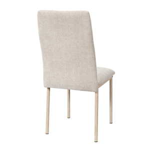 Chaise Emilia Beige - Lot De 2