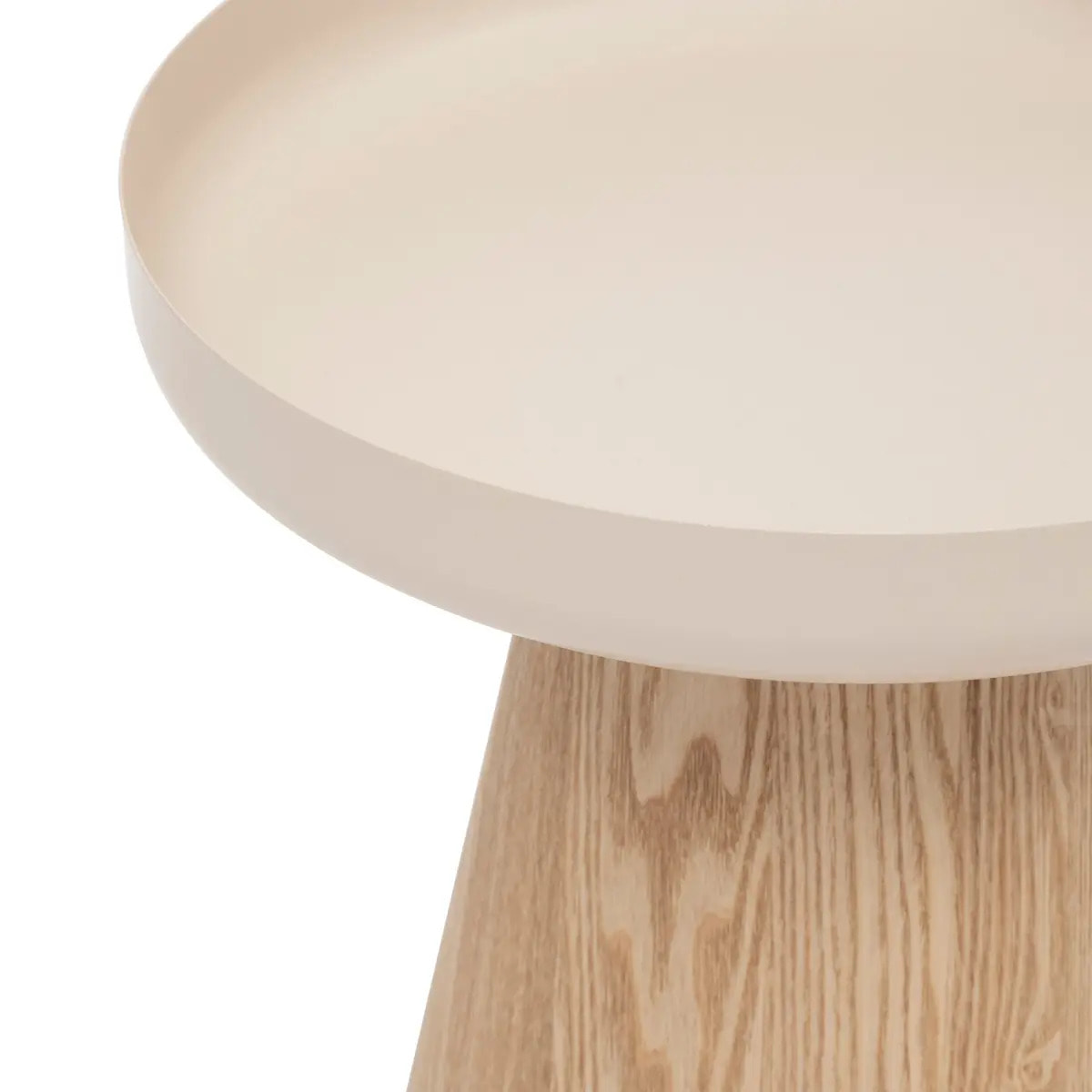 Table d'appoint "Hercyna" beige D. 40 x H. 41.8 CM