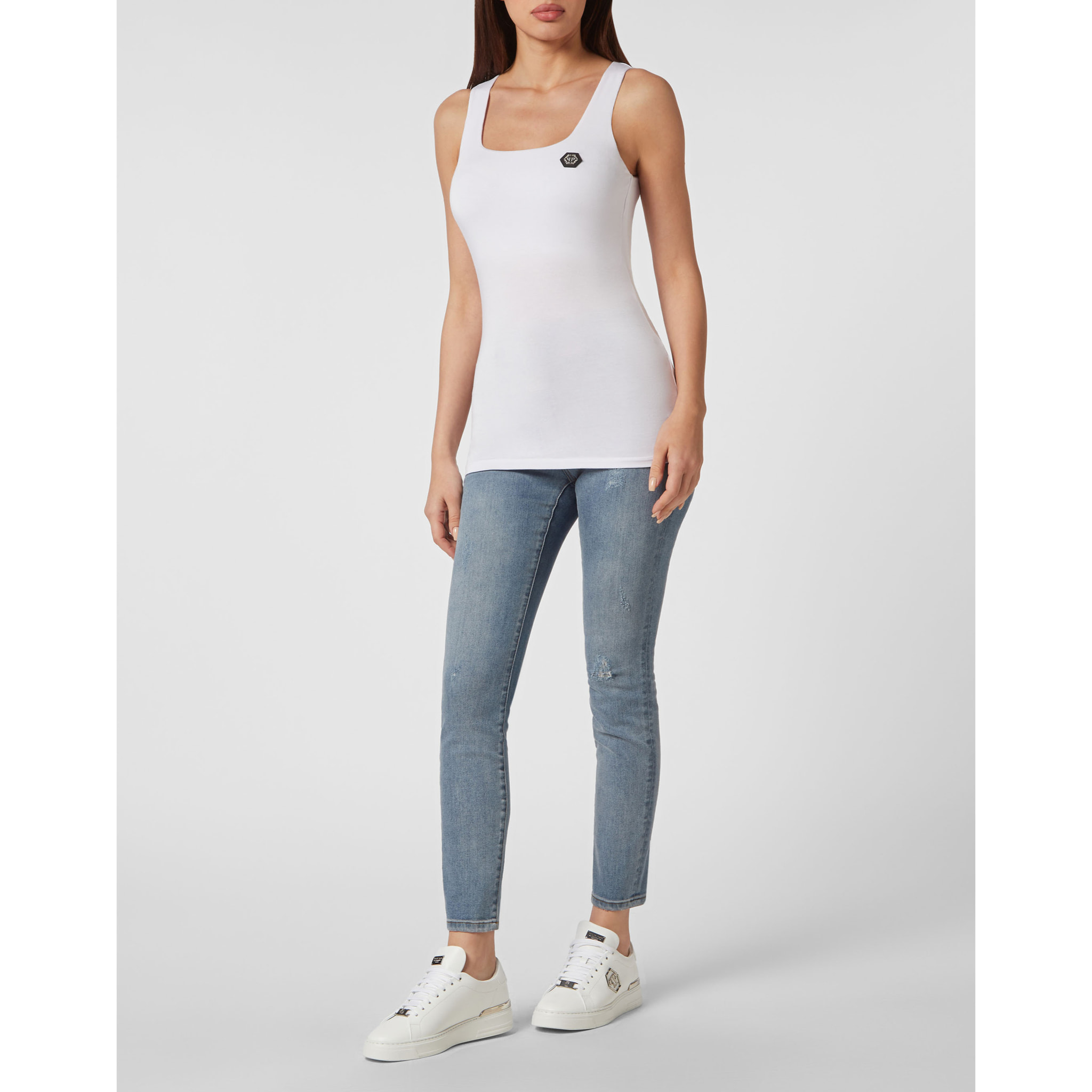PHILIPP PLEIN Tank Top HEXAGON