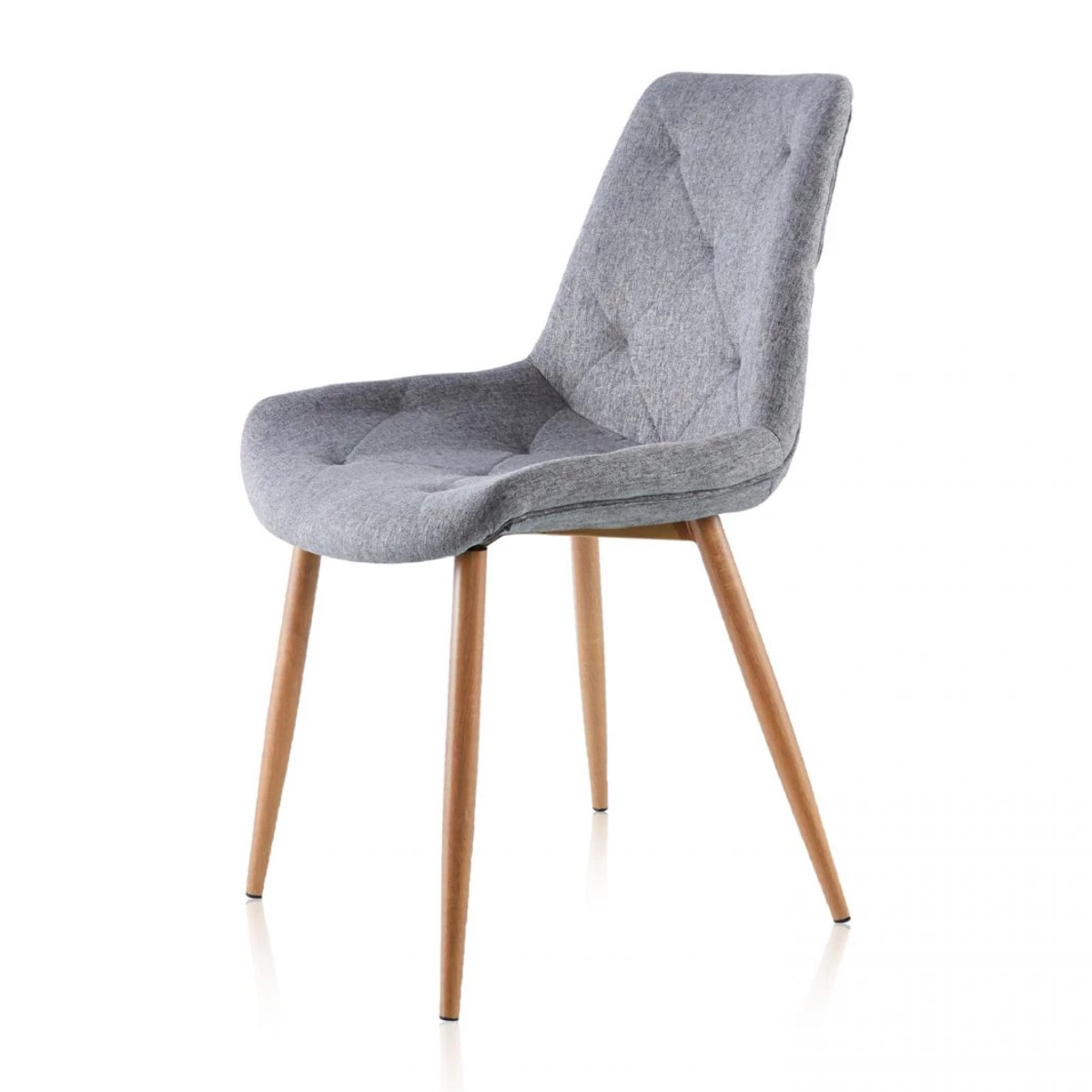 Pack 4 sillas de comedor Marlene Tejido - Gris