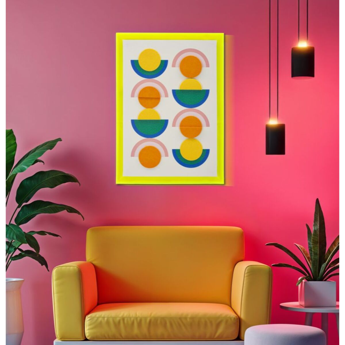 STAMPA SU TELA POP ART C/CORNICE -B- CM 50X3,3X70