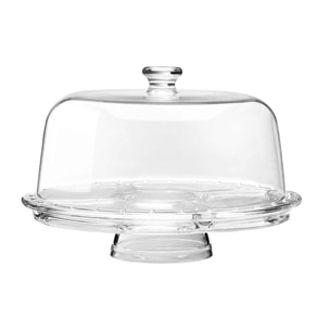 Présentoir avec cloche 4 en 1 Borgonovo – Palladio, Verre, Transparent