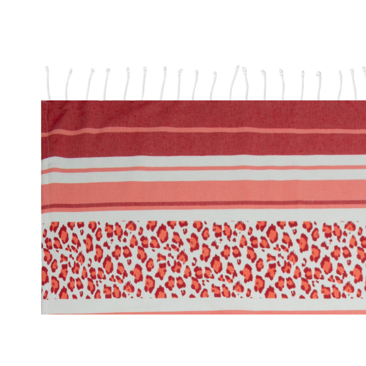 Telo Mare Fouta Modello Multi Safari Con Frange