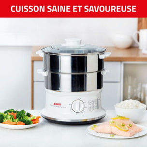 Cuiseur vapeur SEB 2 bols Inox VC145100