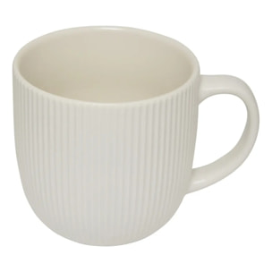 Mug strié Strata blanc 36cl